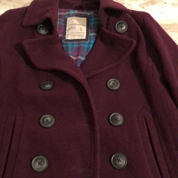 Aeropostale Wool Blend Bomber Jacket - Picture 2 of 5